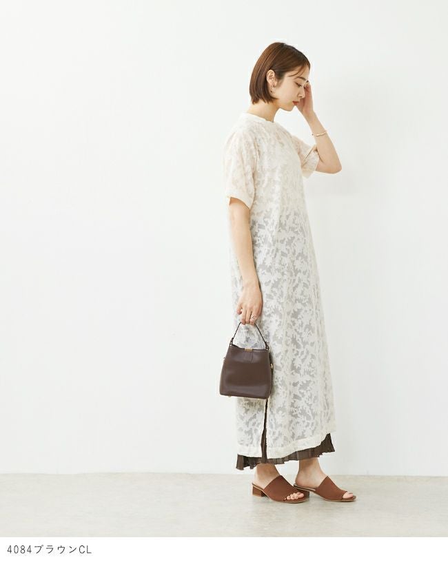 menue (メヌエ) スクエアヒールニットミュール