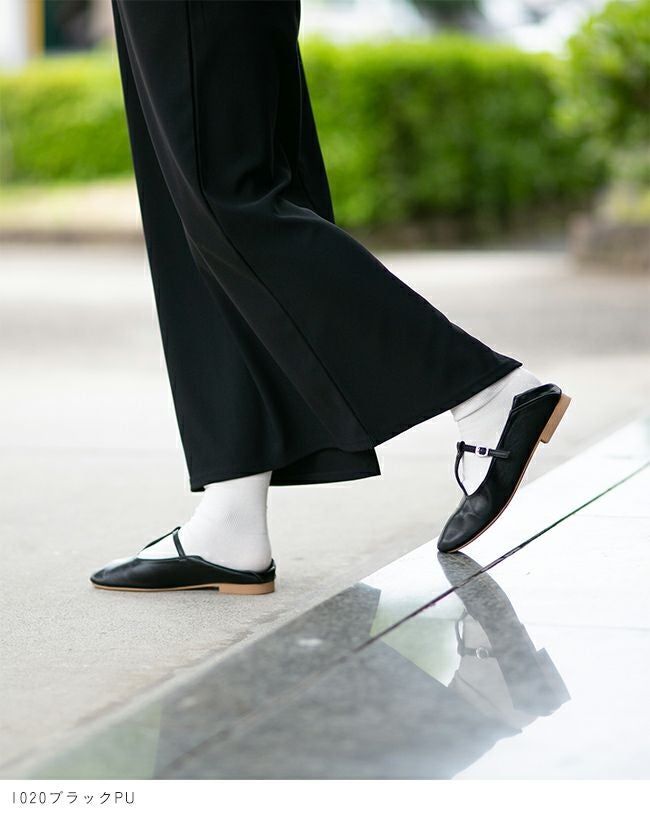 menue (メヌエ) 2way やわらかTストラップパンプス 送料無料 | welleg