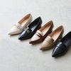 menue (メヌエ) ポインテッドトゥ 5cmヒールローファー