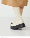 menue (メヌエ) ストレッチ 厚底 ミドルブーツ