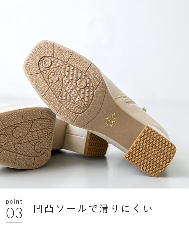 menue (メヌエ) プラットフォーム ヒールブーツ