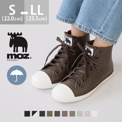 moz (モズ) ハイカット レイン スニーカー