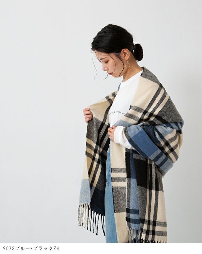 IENA BEGG＆CO チェック柄 ストール Begg & Co（ベグアンドコー）の「BEGG&CO ウールアンゴラ チェック