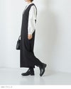 menue (メヌエ) トラックソール リブニット切り替え レインブーツ