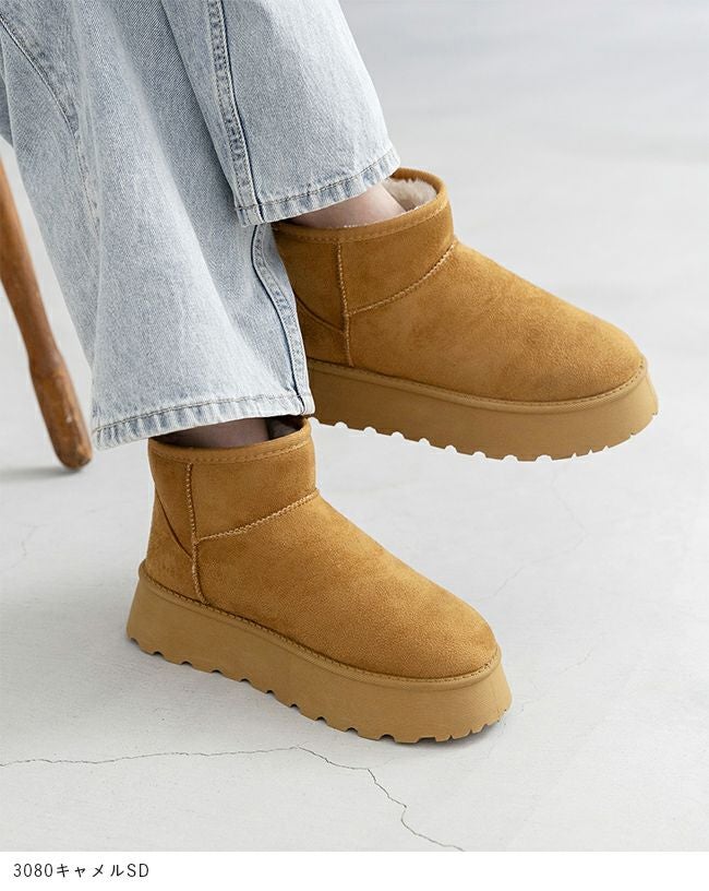 menue (メヌエ) 厚底ムートンブーツ 送料無料 | welleg（ウェレッグ