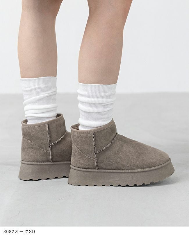 menue (メヌエ) 厚底ムートンブーツ 送料無料 | welleg（ウェレッグ