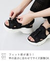 menue (メヌエ) 厚底 スポーツサンダル