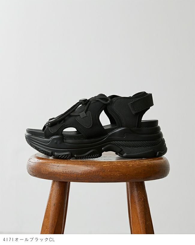 menue (メヌエ) 厚底 スポーツサンダル