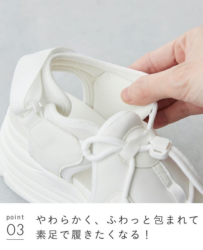 menue (メヌエ) 厚底 スポーツサンダル