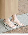 menue (メヌエ) Tストラップ ウェッジヒール サンダル