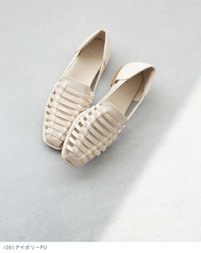 menue (メヌエ) フラットヒール グルカサンダル