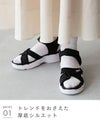 moz (モズ) 厚底 スポーツサンダル