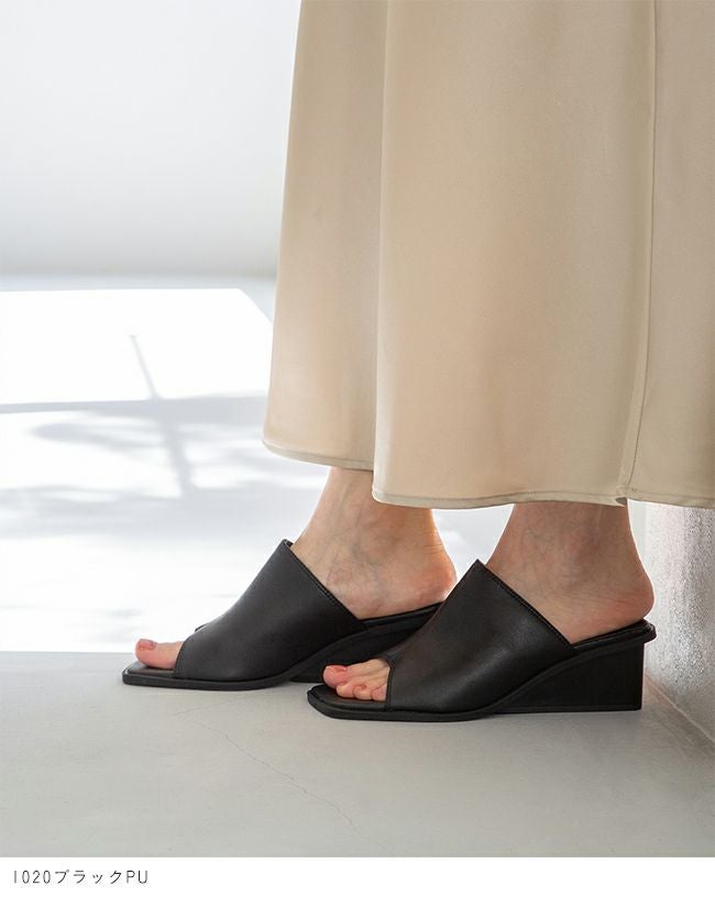 menue luxe (メヌエ リュクス) スクエアデザイン オープントゥ