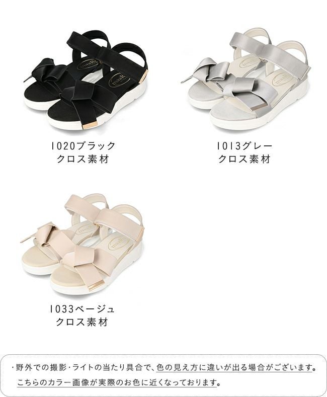 厚底 リボンスポーツサンダル 送料無料 | welleg（ウェレッグ