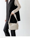 2way ギャザーハンドル ハンドバッグ