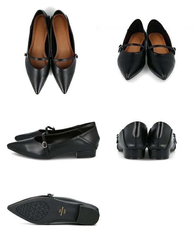 menue (メヌエ) 2way バブーシュストラップパンプス