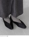 Vカット ゴールドアクセント 極やわパンプス