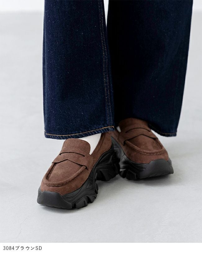 menue (メヌエ) 厚底 コインローファー