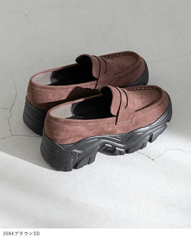 menue (メヌエ) 厚底 コインローファー