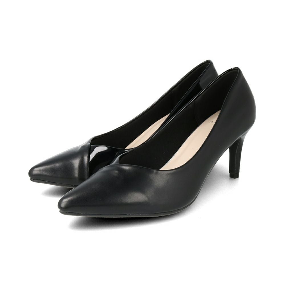 バイカラー ポインテッドトゥ 7cmヒール パンプス 送料無料 | welleg