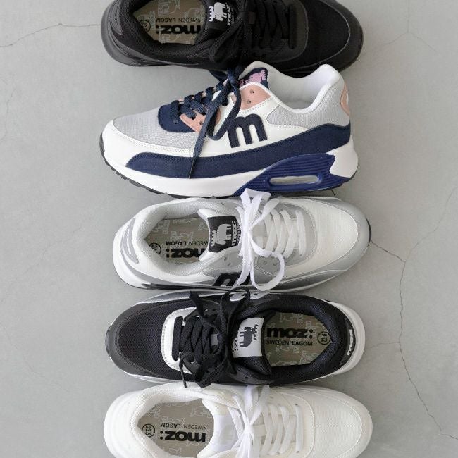 moz (モズ) エアーソール付き 機能性厚底スニーカー