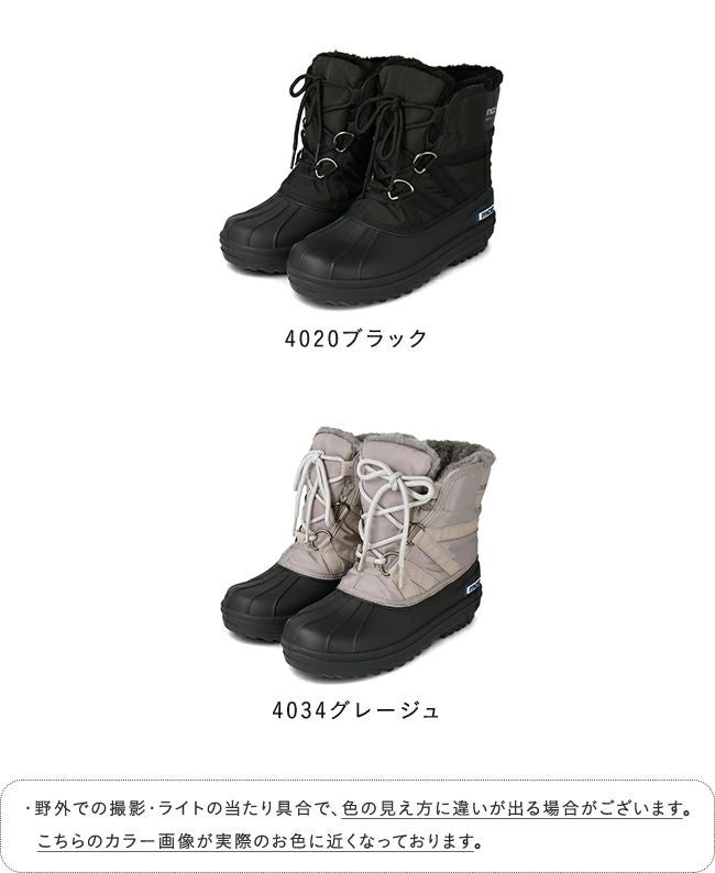 moz (モズ) 滑り止め金具スパイク付き 防寒・防水ファースノーブーツ