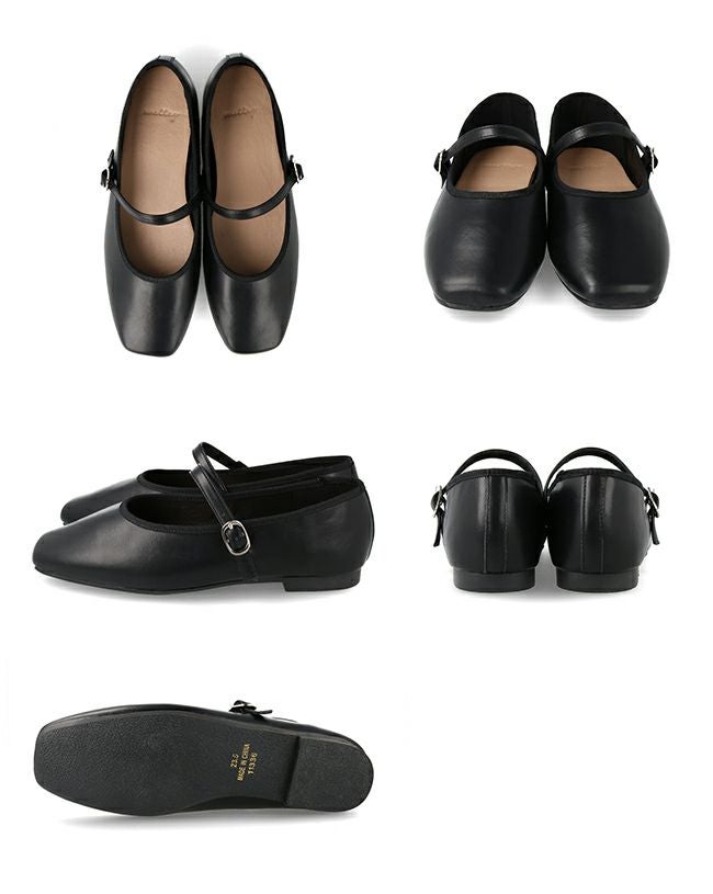 4E 幅広 メリージェーン ぺたんこシューズ 送料無料 | welleg