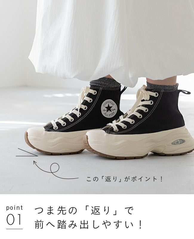 converse (コンバース) 厚底 ハイカットスニーカー オールスター