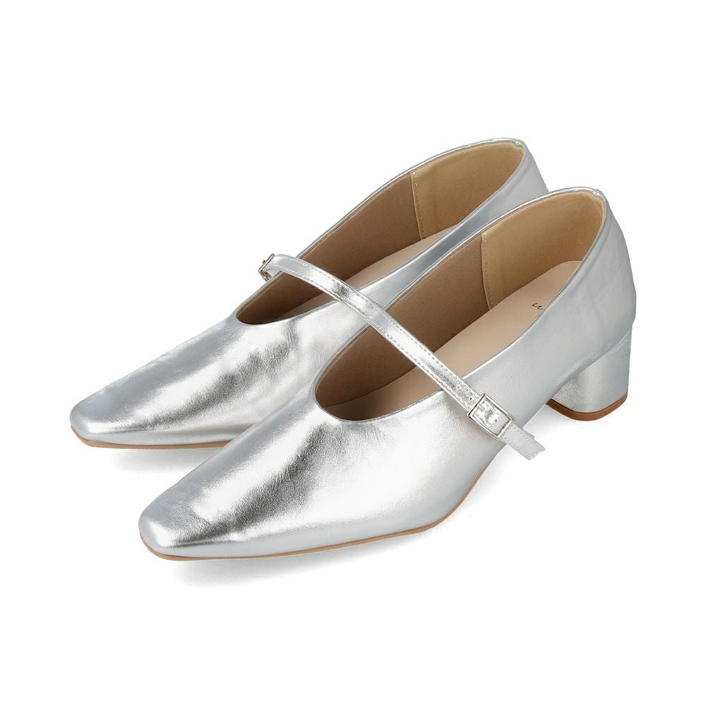 2way 甲ストラップ ミドルヒール 極やわパンプス 送料無料 | welleg