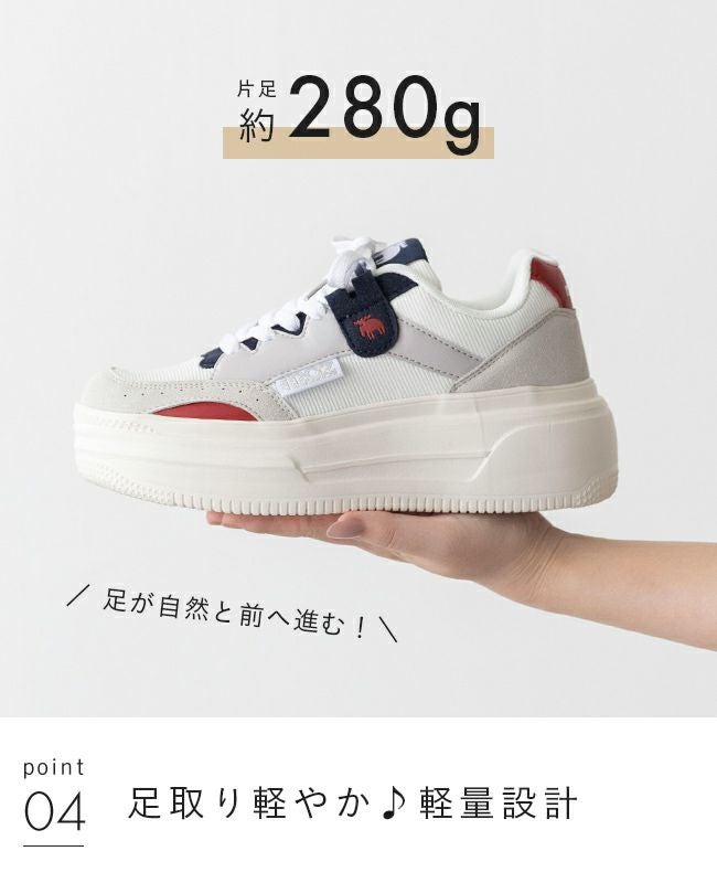 moz (モズ) 軽量 厚底スニーカー 送料無料 | welleg（ウェレッグ