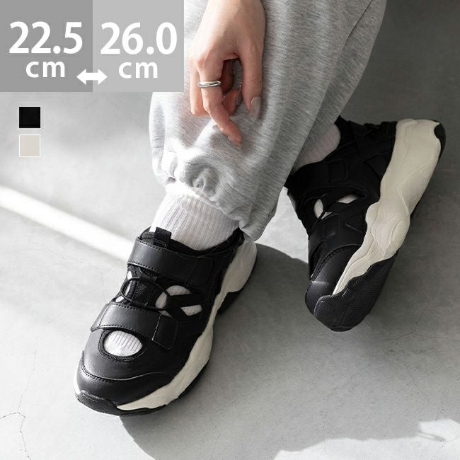 ベルクロストラップ スニーカーサンダル