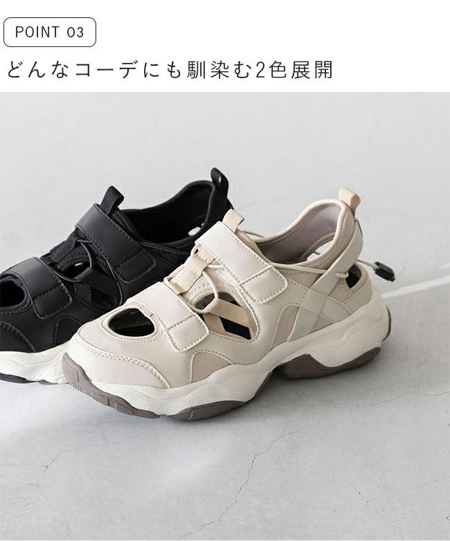 ベルクロストラップ スニーカーサンダル 送料無料 | welleg