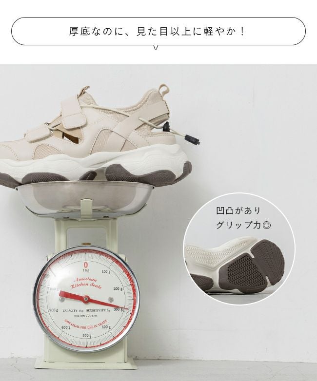 ベルクロストラップ スニーカーサンダル 送料無料 | welleg