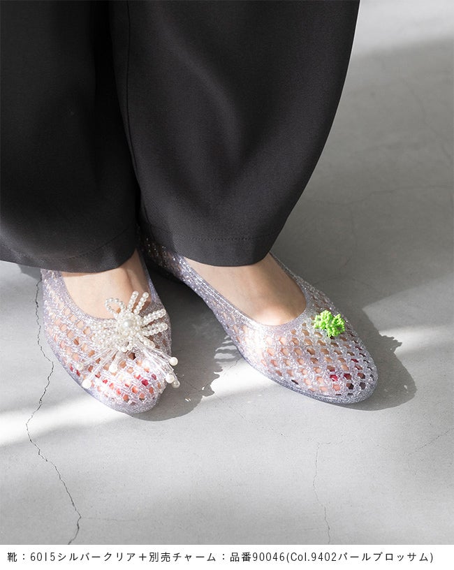 アーモンドトゥ クリアメッシュ PVCパンプス 送料無料 | welleg