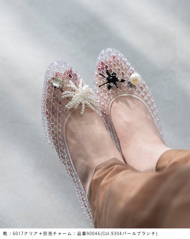 アーモンドトゥ クリアメッシュ PVCパンプス 送料無料 | welleg