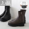 6cm 厚底 ストレッチショートブーツ
